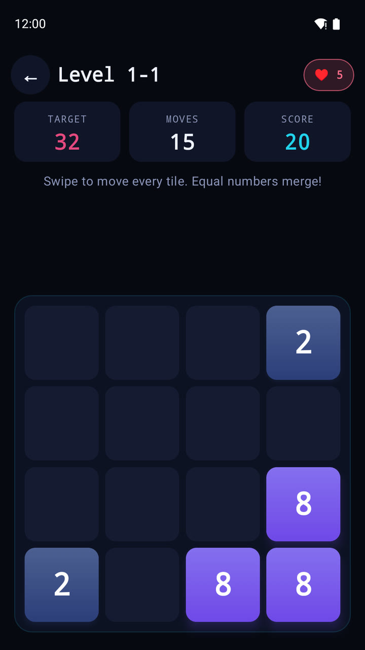 Numera: level in play